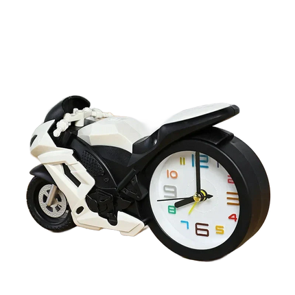 Barnväckarklocka i form av en motorcykel