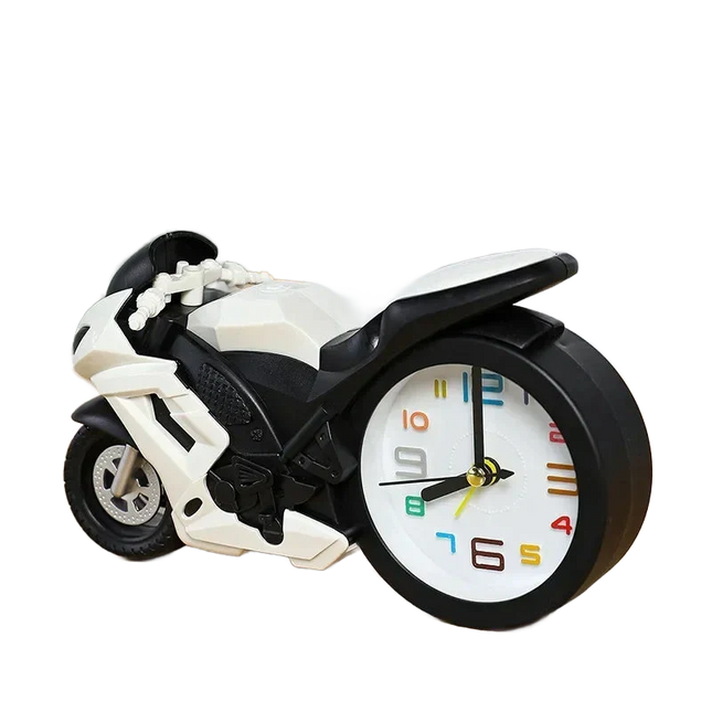 Barnväckarklocka i form av en motorcykel