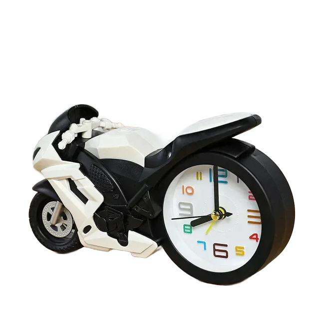Barnväckarklocka i form av en motorcykel