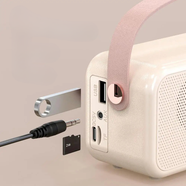 Vintage klockradio för barn med bluetooth