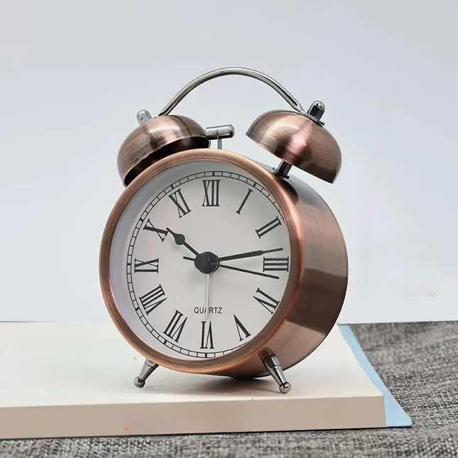 Vintage design väckarklocka med klockor