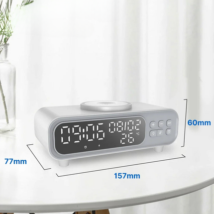 Modern väckarklocka med trådlös laddare