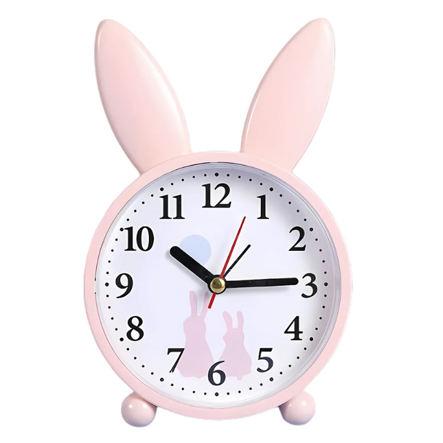 Analog barnväckarklocka i form av kanin