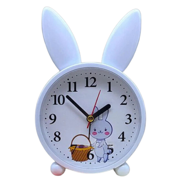 Analog barnväckarklocka i form av kanin