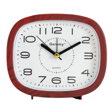 Analog väckarklocka med stora tydliga siffror