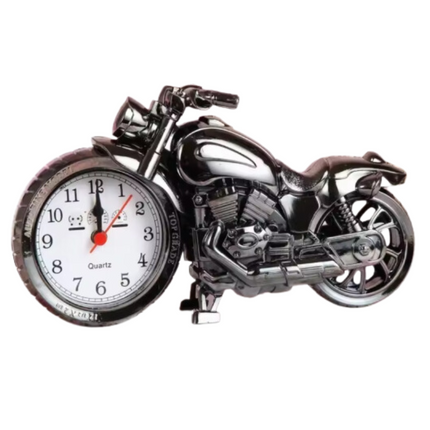 Vintage väckarklocka i form av motorcykel