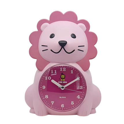 Analog barnväckarklocka i form av lejon