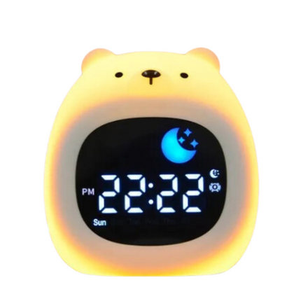 Barnväckarklocka som visar dag och natt