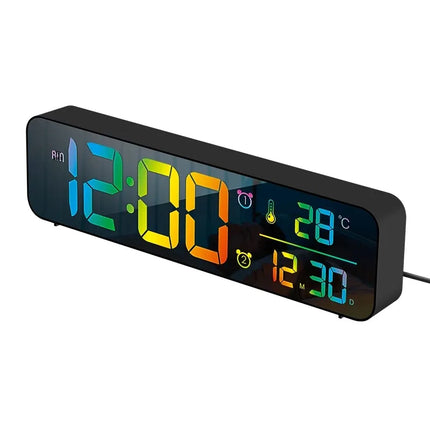Smal digital klocka med dubbla alarm