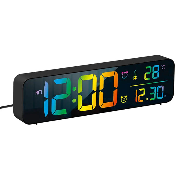 Smal digital klocka med dubbla alarm