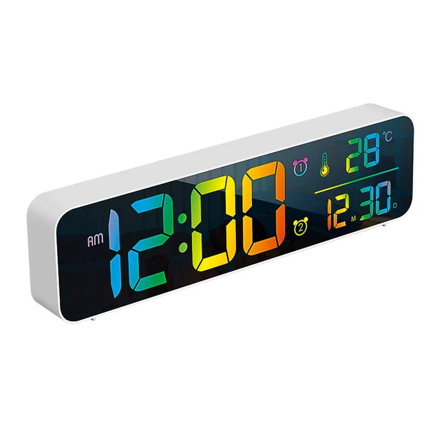Smal digital klocka med dubbla alarm