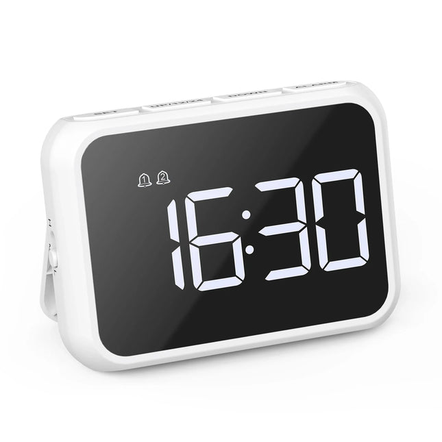 Modern digital klocka med dubbla alarm