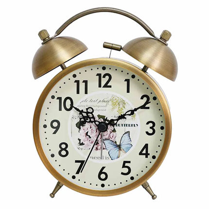 Batteridriven vintage väckarklocka med dubbla klockor