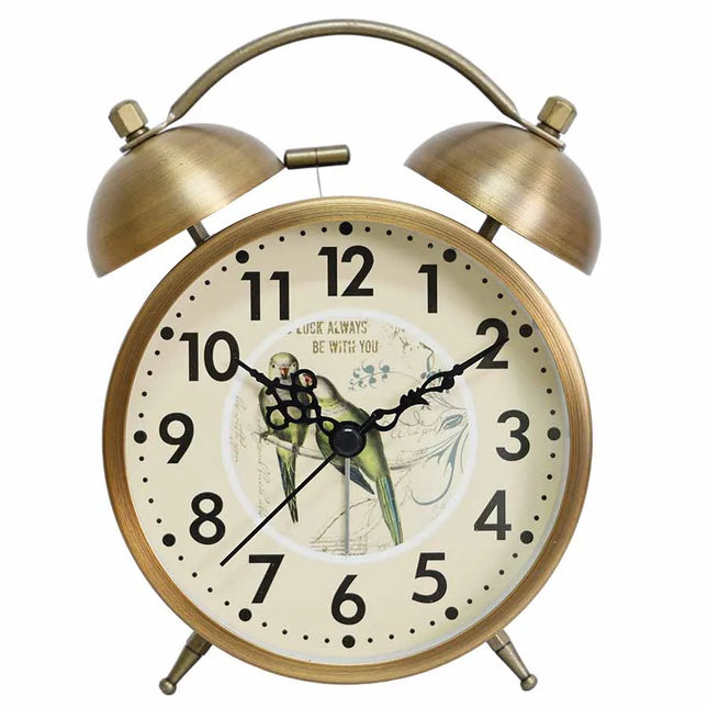 Batteridriven vintage väckarklocka med dubbla klockor