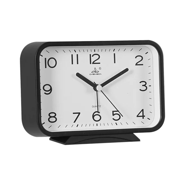 Rektangulär analog väckarklocka med alarm