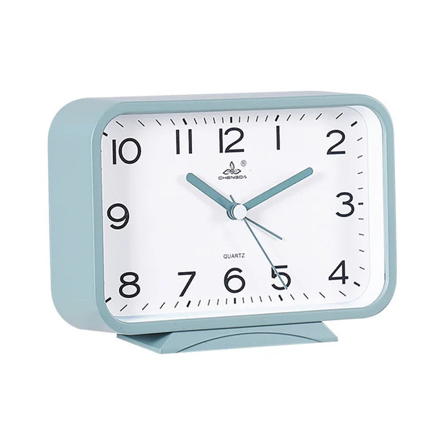 Rektangulär analog väckarklocka med alarm