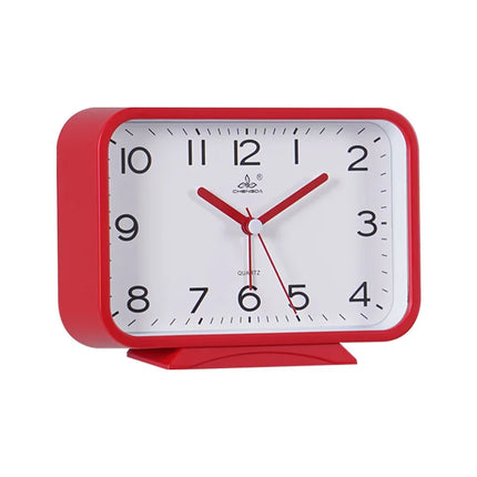 Rektangulär analog väckarklocka med alarm