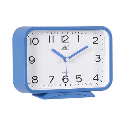 Rektangulär analog väckarklocka med alarm