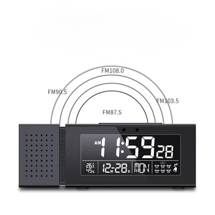 Digital klockradio med stor lysande display