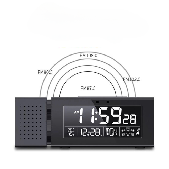 Digital klockradio med stor lysande display