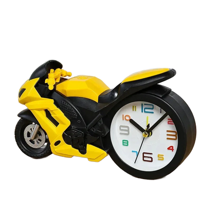 Barnväckarklocka i form av en motorcykel