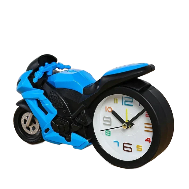 Barnväckarklocka i form av en motorcykel