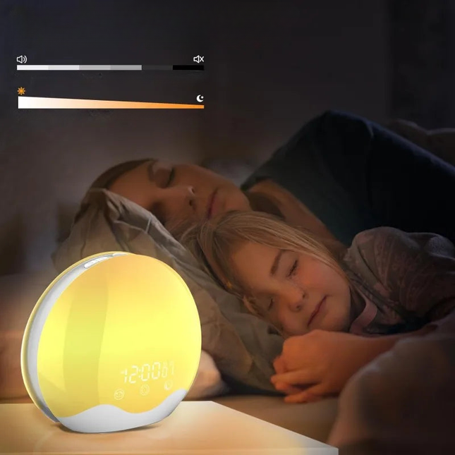 Wake-up light väckarklocka med färg