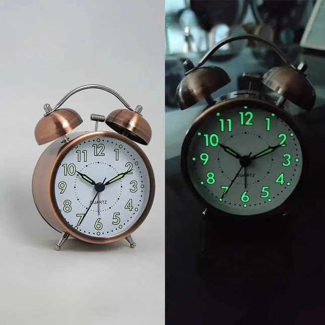 Vintage design väckarklocka med klockor