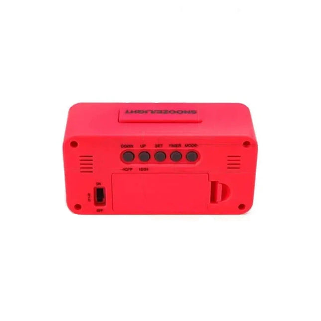 Kompakt batteridriven digital väckarklocka