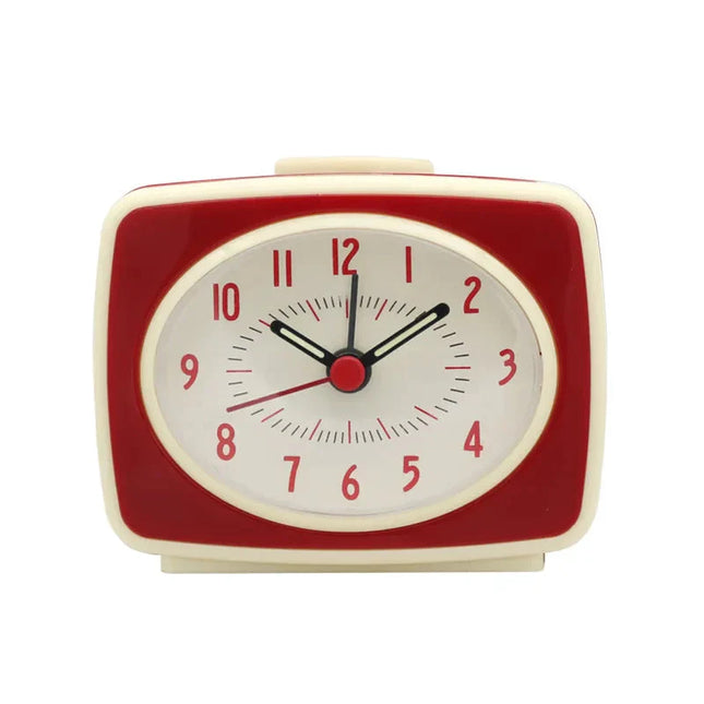 Liten analog väckarklocka i retrodesign