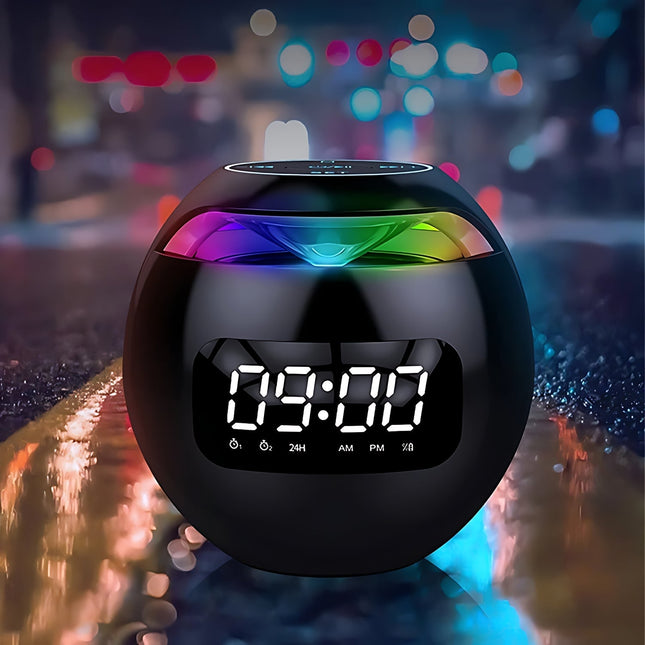 Klockradio med Bluetooth och RGB-ljus