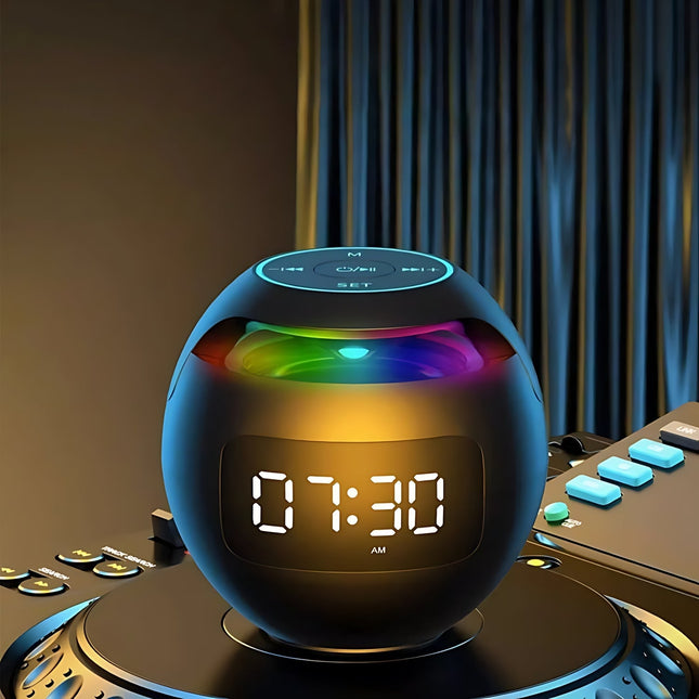 Klockradio med Bluetooth och RGB-ljus