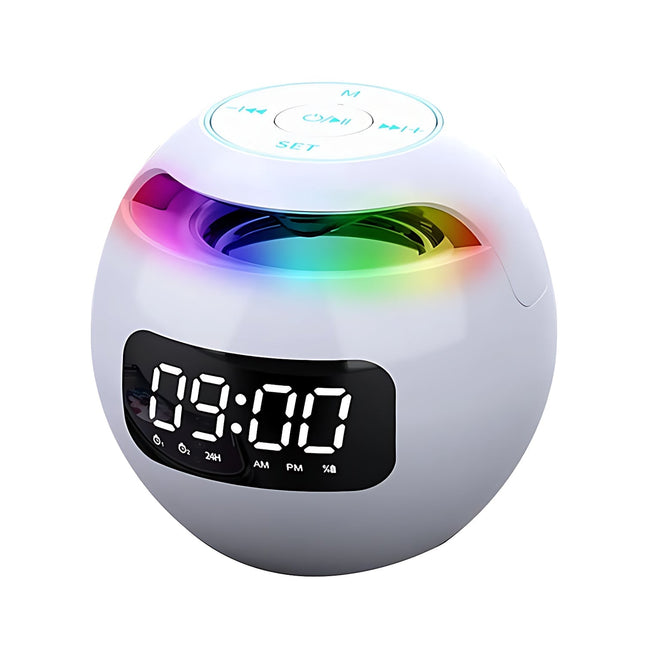 Klockradio med Bluetooth och RGB-ljus