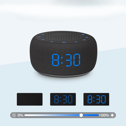 Klockradio med Bluetooth-högtalare och ljus