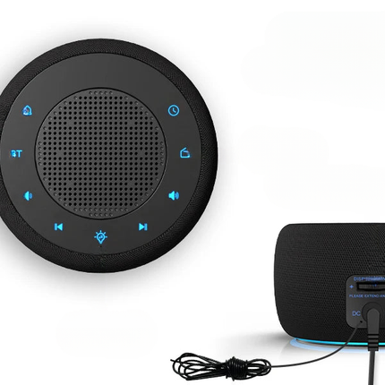 Klockradio med Bluetooth-högtalare och ljus