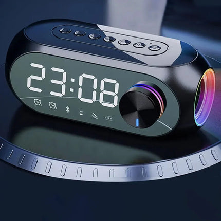 Klockradio med Bluetooth-högtalare och RGB-ljus