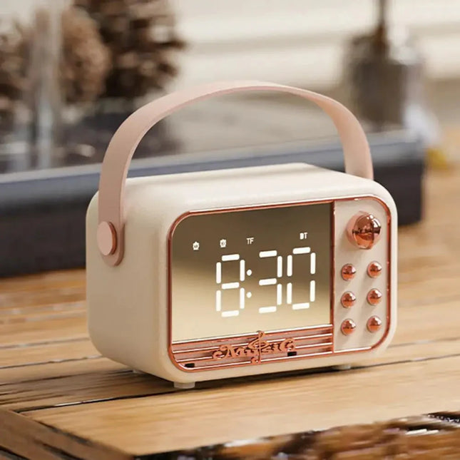 Vintage klockradio för barn med bluetooth