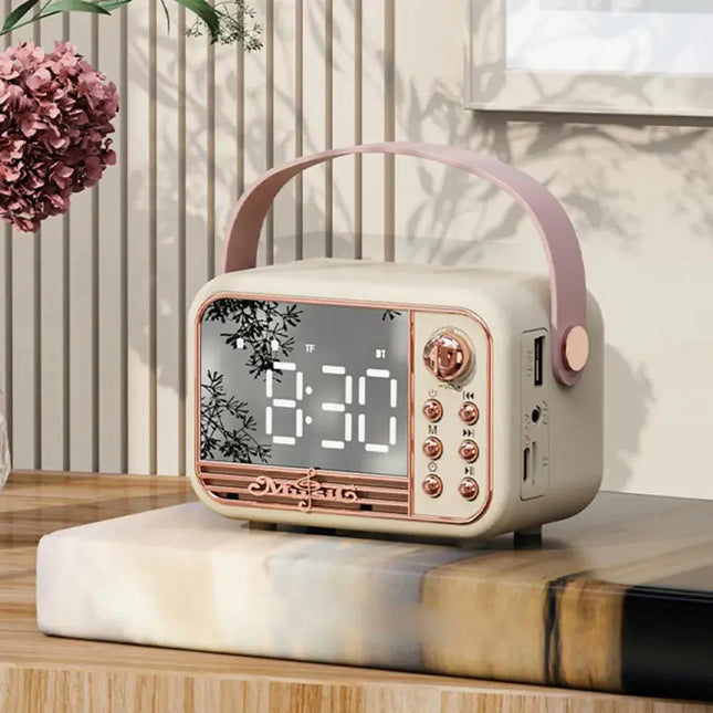 Vintage klockradio för barn med bluetooth