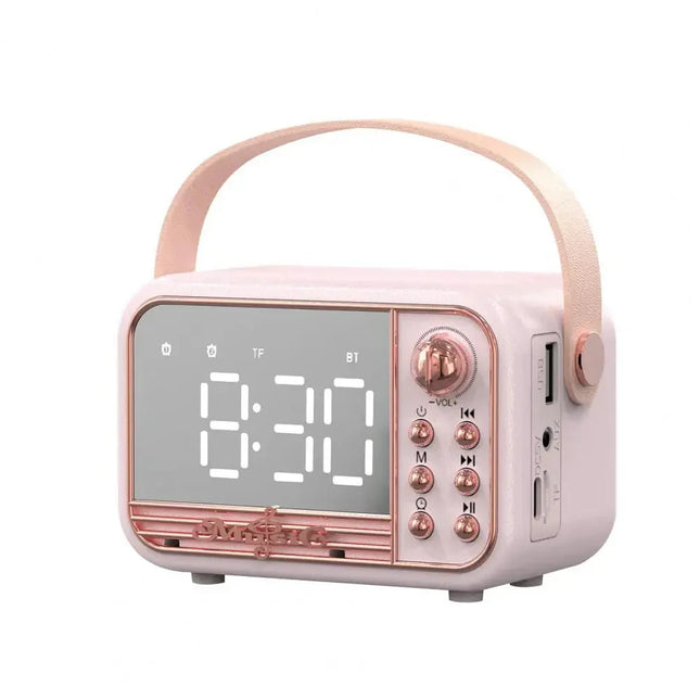 Vintage klockradio för barn med bluetooth