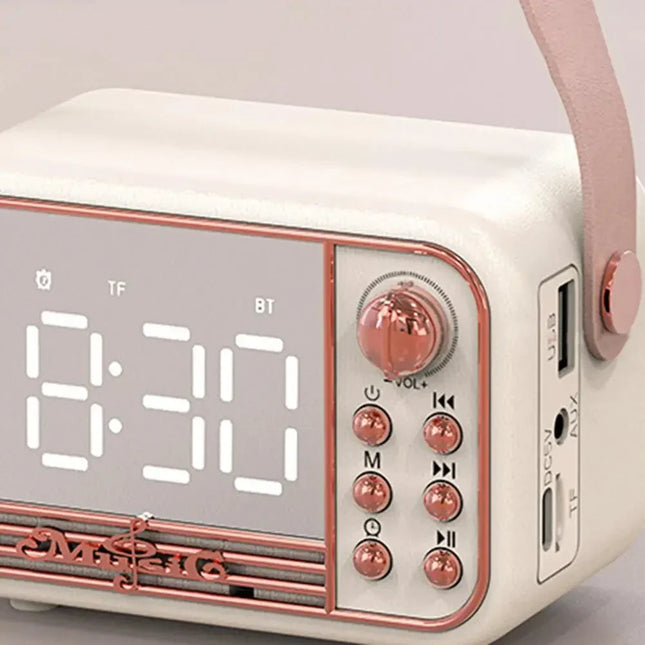 Vintage klockradio för barn med bluetooth