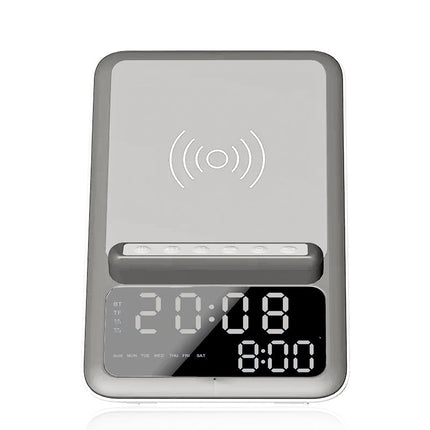 Klockradio med trådlös mobilladdare