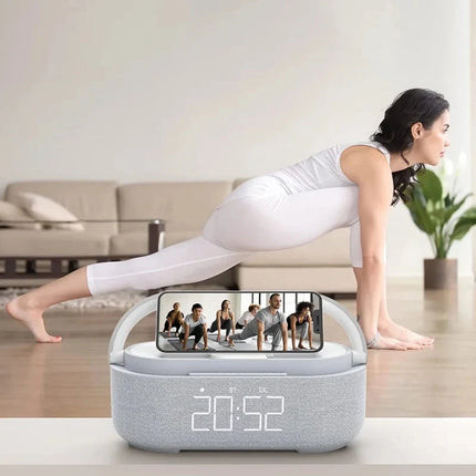 Smart klockradio med lampa och laddare