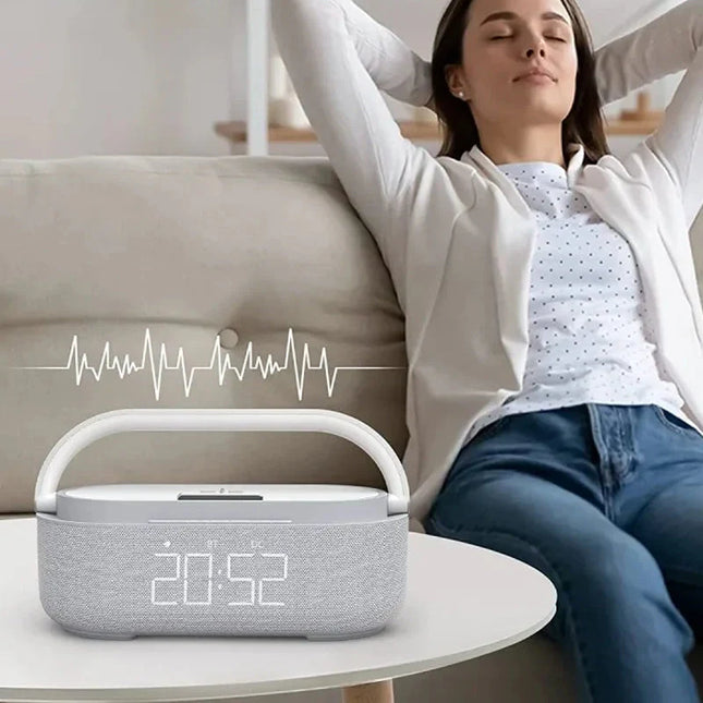 Smart klockradio med lampa och laddare