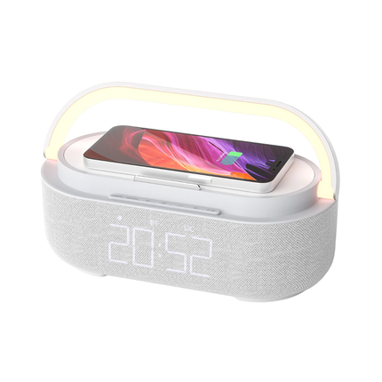 Smart klockradio med lampa och laddare