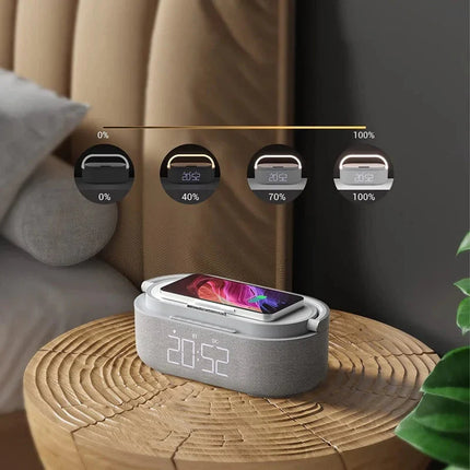 Smart klockradio med lampa och laddare