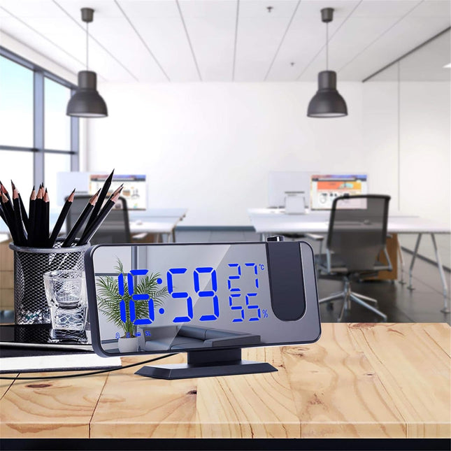 Design klockradio med projektor och alarm