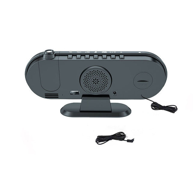 Klockradio med projektion av tid i taket