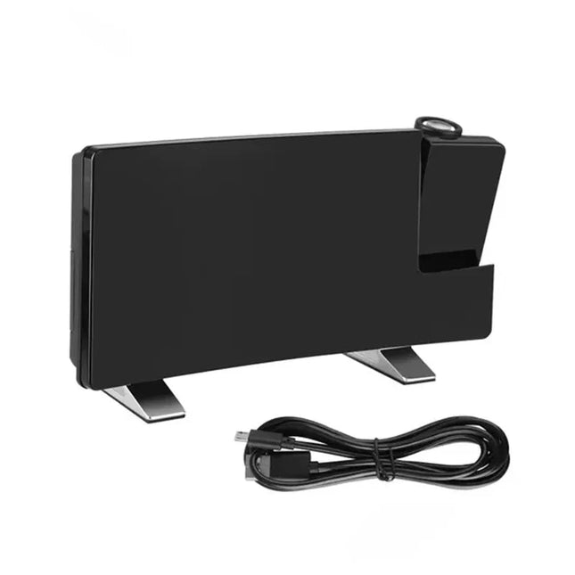 Digital projektorklocka med USB-laddningsport
