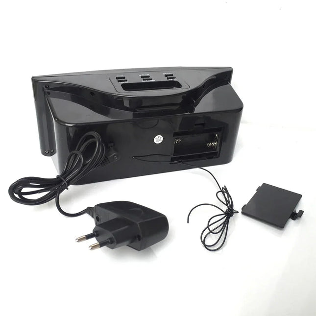 Digital klockradio med nätdrift för hemmet