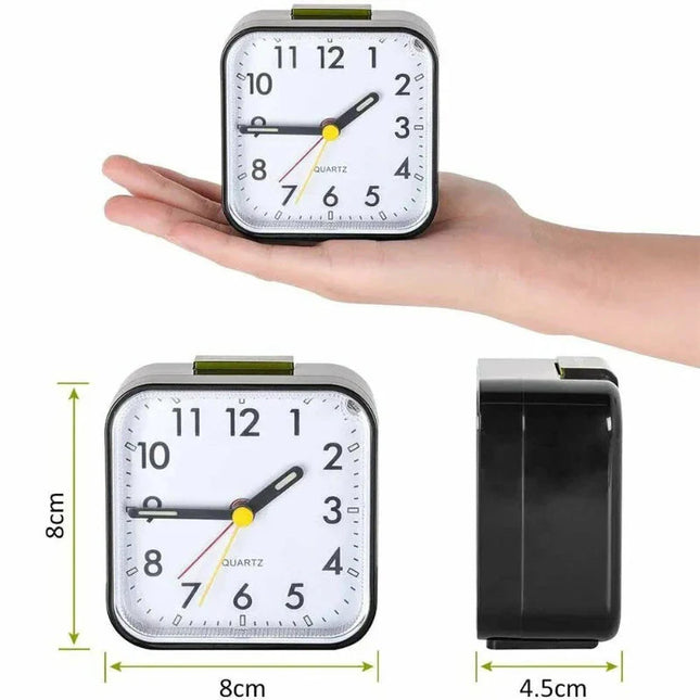 Tystgående batteridriven analog väckarklocka